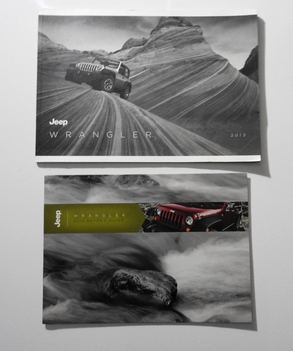 2013 JEEP Sales BROCHURE Catalog w/ NICE 4-page WRANGLER 11x32 Vertical Poster
