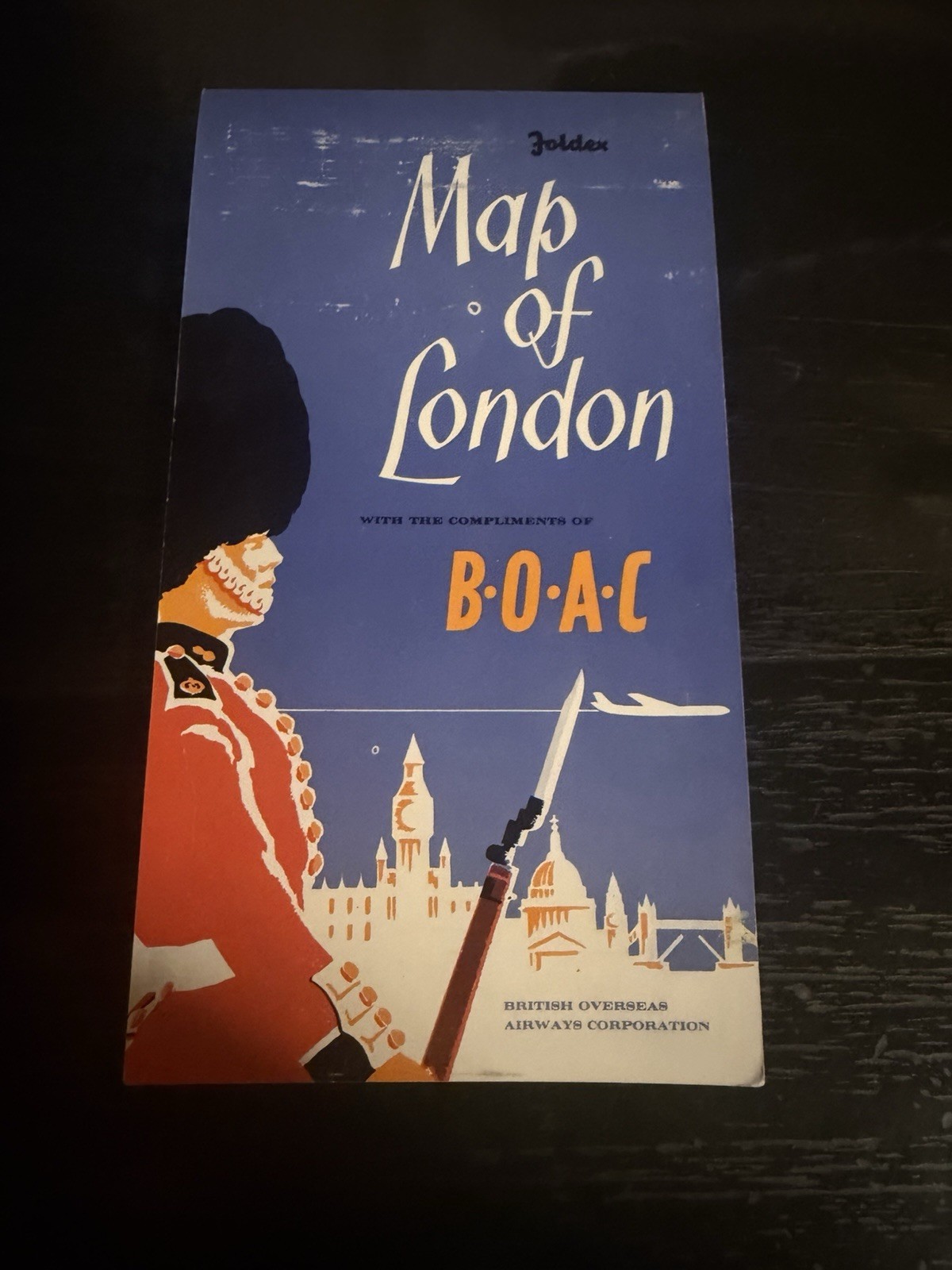 Map of London British Overseas Airways Corporation ****Vintage 1960’s****