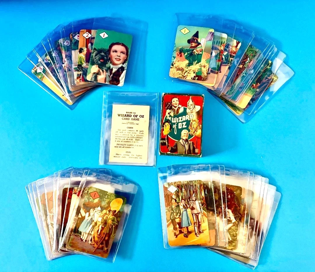 1940 Castell Wizard of Oz Complete Card Set HEADER CARD BOX & RULES CARD 1940 Castell Wizard of Oz Complete Card Set HEADER CARD BOX & RULES CARD