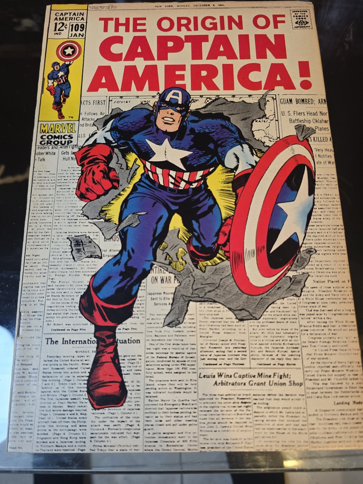 Vintage Captain America #109 1969 – The Origin of Captain America (Silver Age) Vintage Captain America #109 1969 – The Origin of Captain America (Silver Age)
