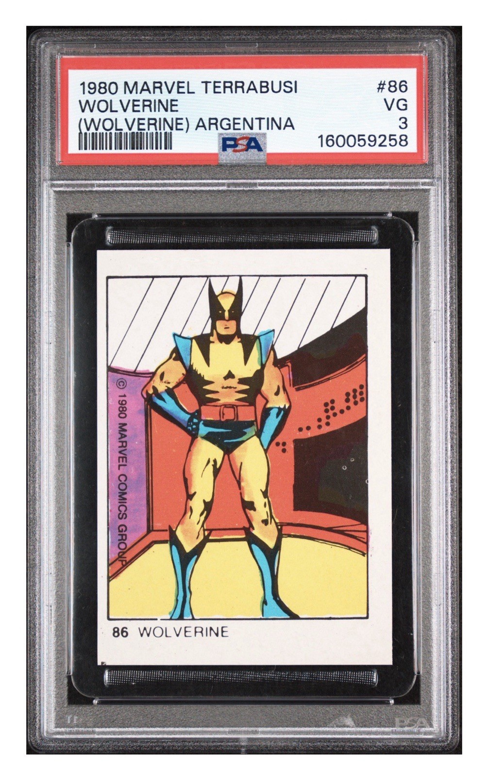 1980 MARVEL TERRABUSI ARGENTINA #86 WOLVERINE PSA 3 VERY VERY CLEAN 🔥