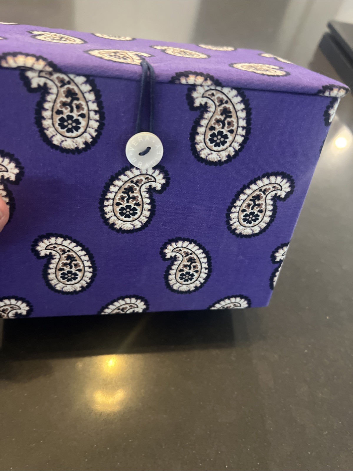 Vera Bradley Apron Gift Set in Simply Violet New With Tag Decorative Box & Apron