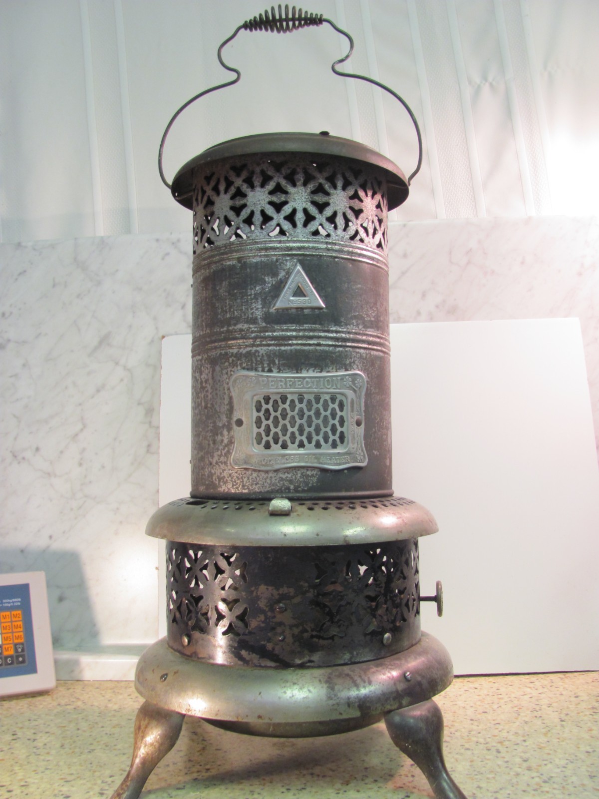 Antique Perfection No. 530 Smokeless Oil Heater Kerosene Lantern Stove Parts Antique Perfection No. 530 Smokeless Oil Heater Kerosene Lantern Stove Parts