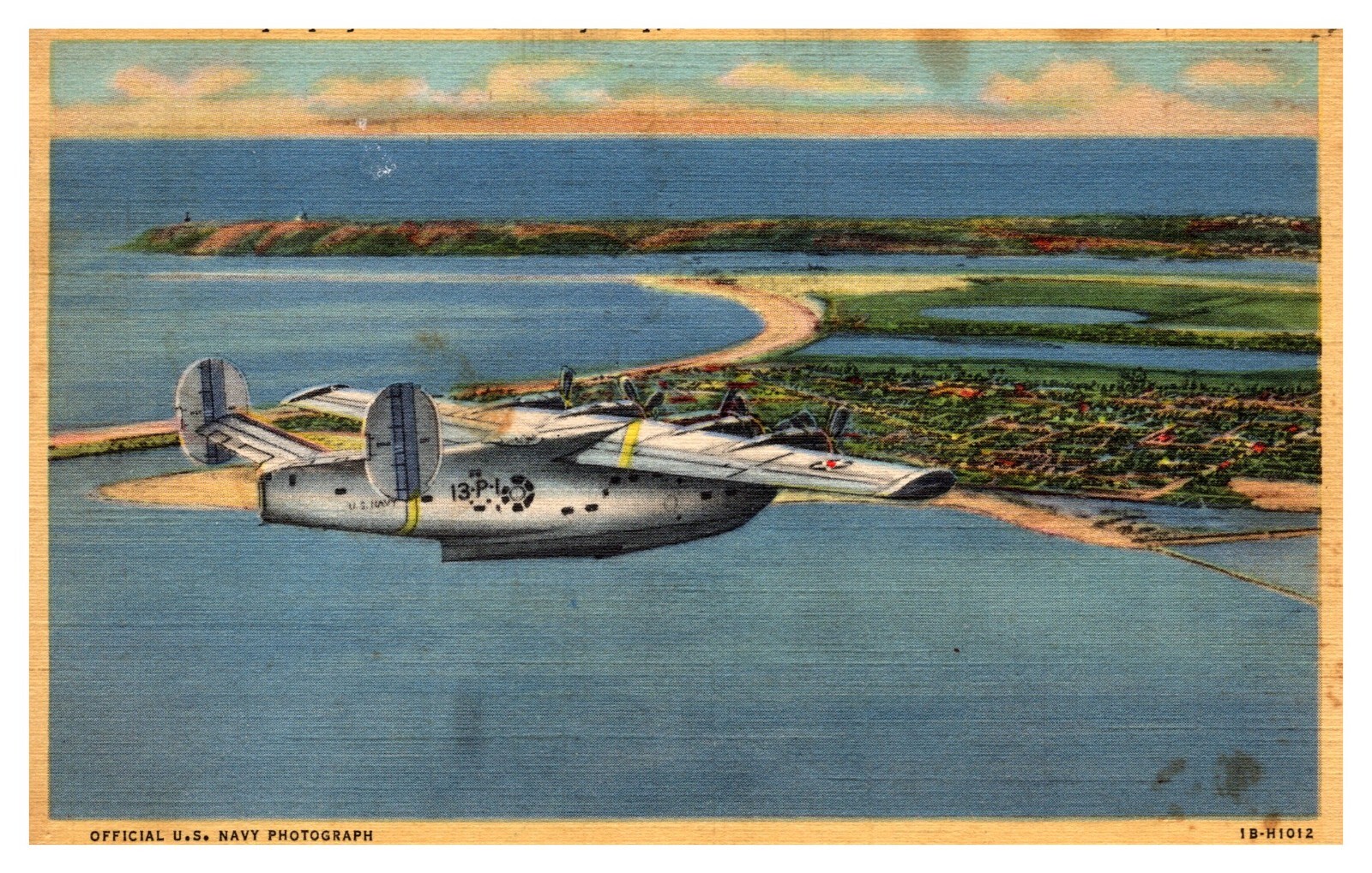 postcard U.S. Navy Flys over San Diego California Official U.S. Navy Photo A0628