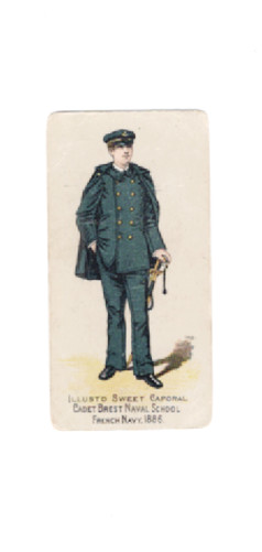 1888 N224 Kinney Military Series, Card #349 Cadet Brest Naval School, France 188