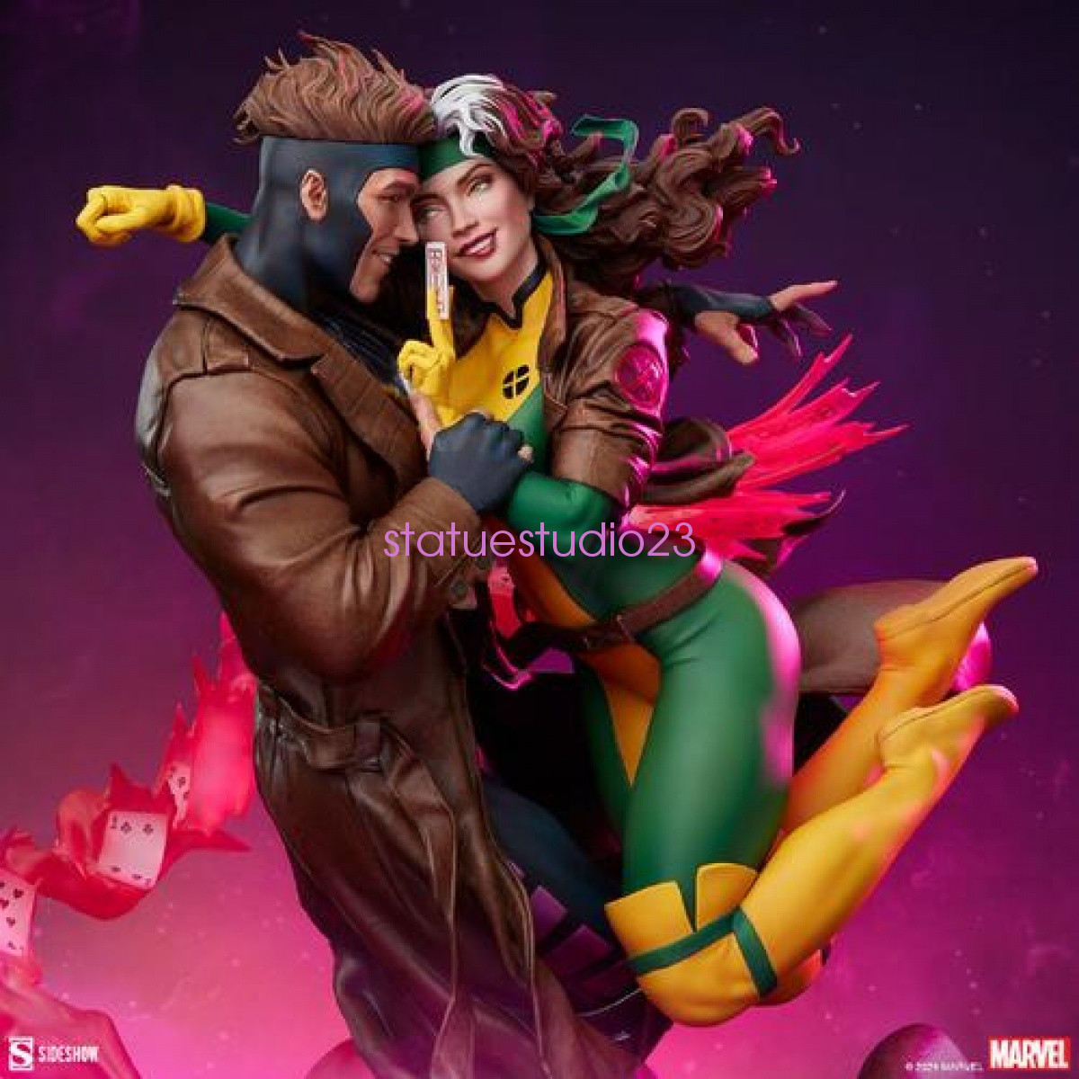 Sideshow Rogue Gambit Statue Figure Resin Model Collectible Limited Boy Gift