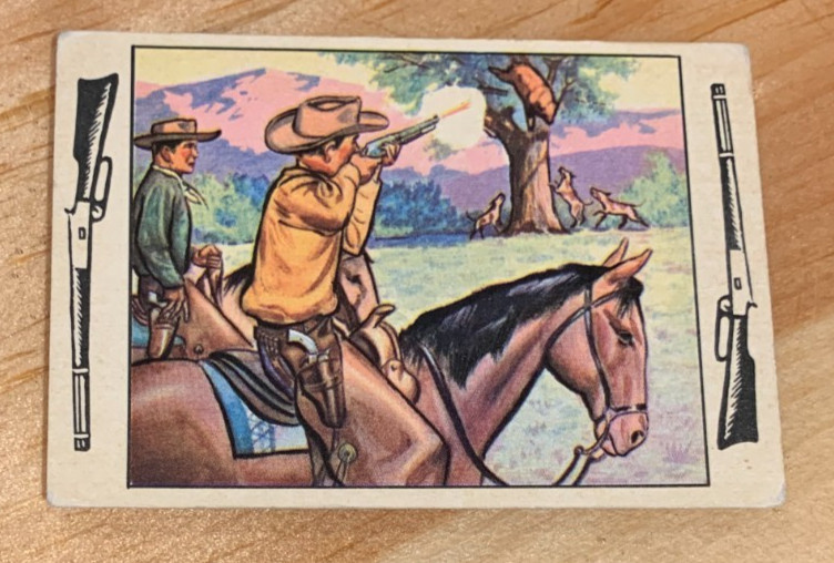 Rare 1953 Bowman Frontier Days #6 Killer Bear VG Nice