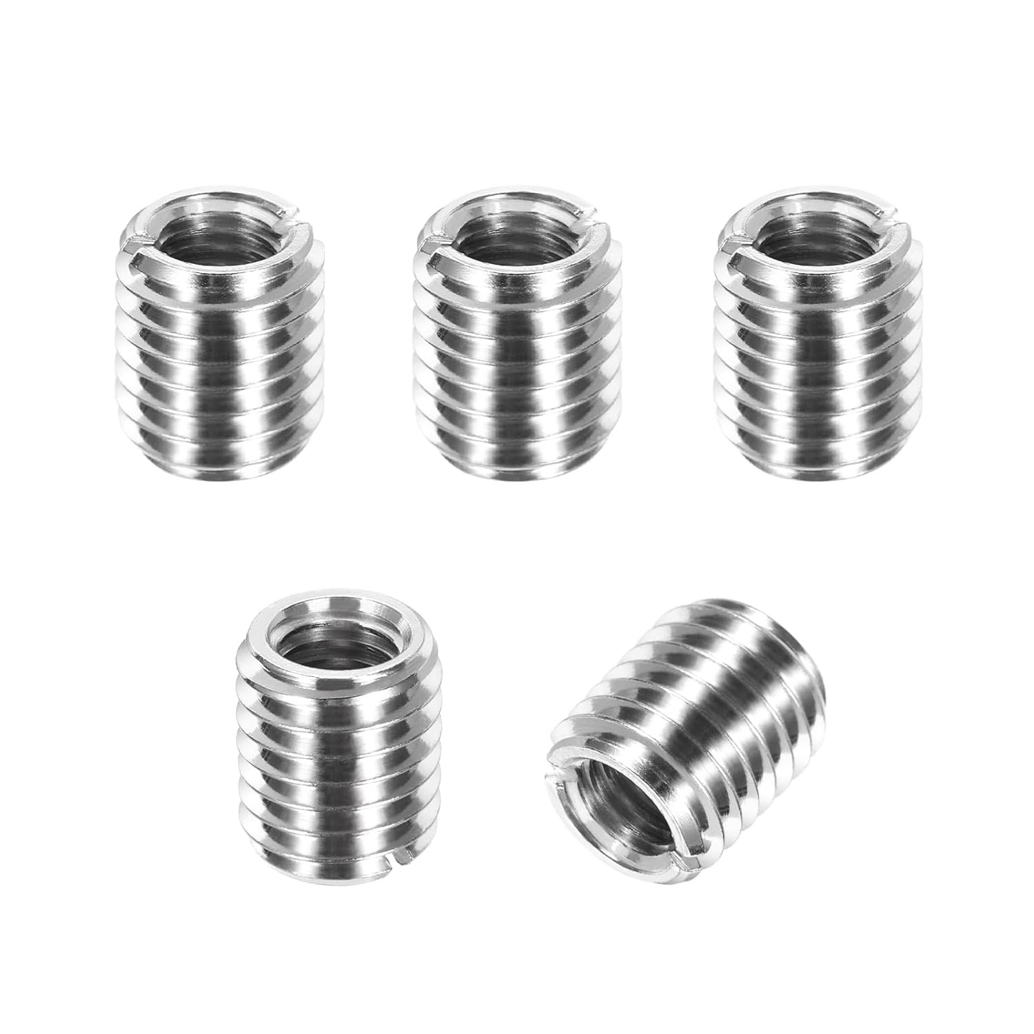 PATIKIL Thread Adapters Sleeve Reducing Nut, 5Pcs M12x1.5 Male to M8x1.25 PATIKIL Thread Adapters Sleeve Reducing Nut, 5Pcs M12x1.5 Male to M8x1.25