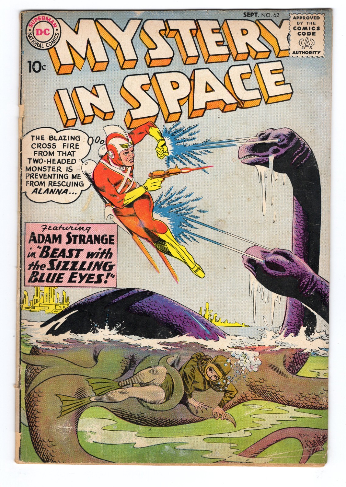 Mystery In Space 62 1960 DC Comics G+ 2.5 Adam Strange Alanna