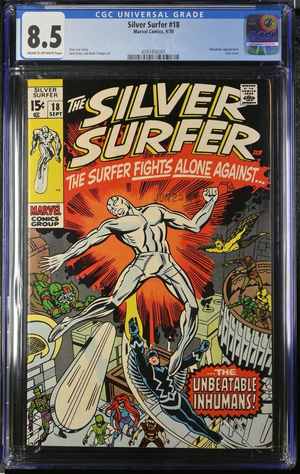 SILVER SURFER #18 (1970) CGC 8.5 FINAL ISSUE MARVEL COMICS