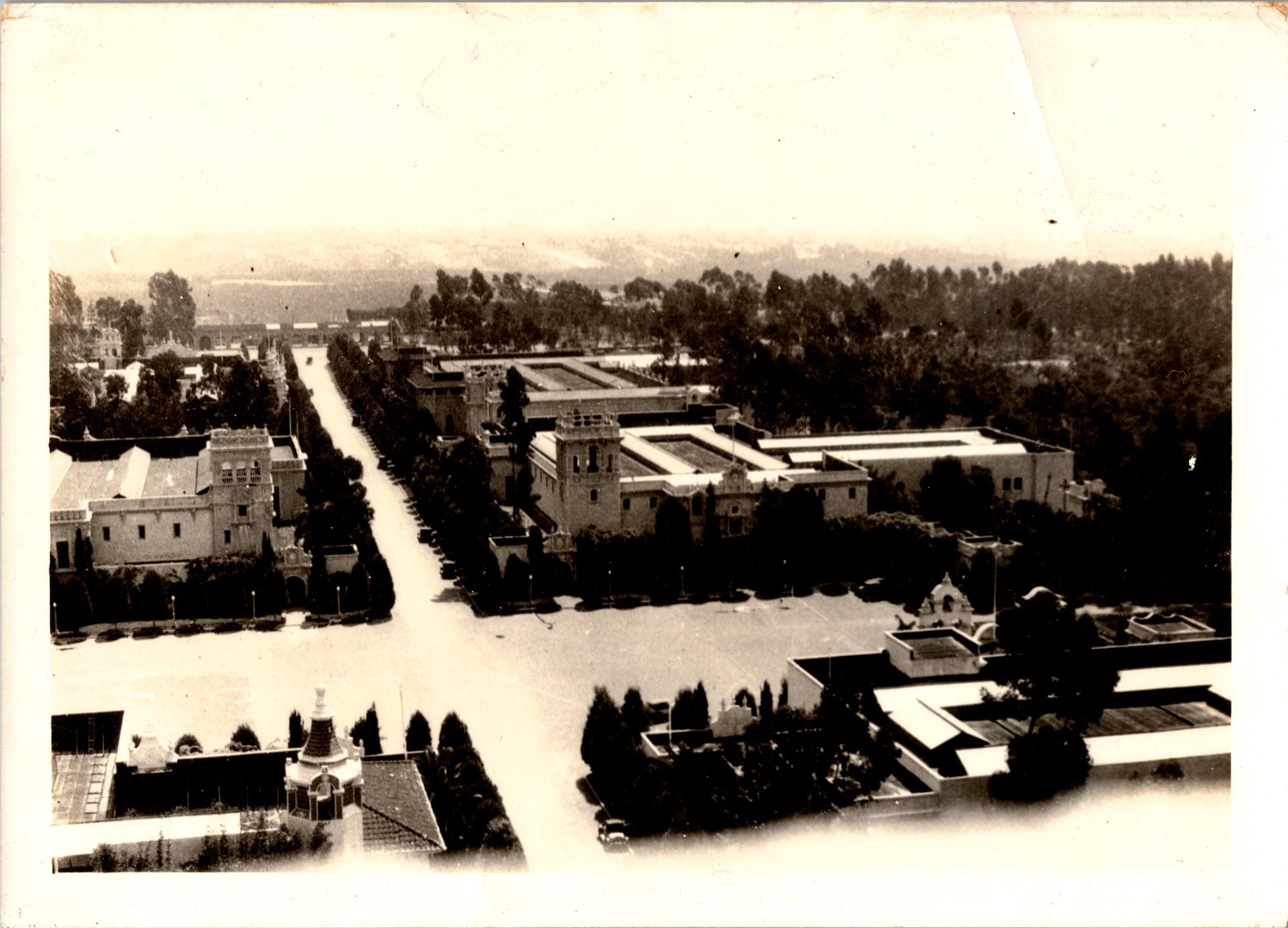 1915 San Diego Balboa Park Expo Aerial View California Tower Original Photo