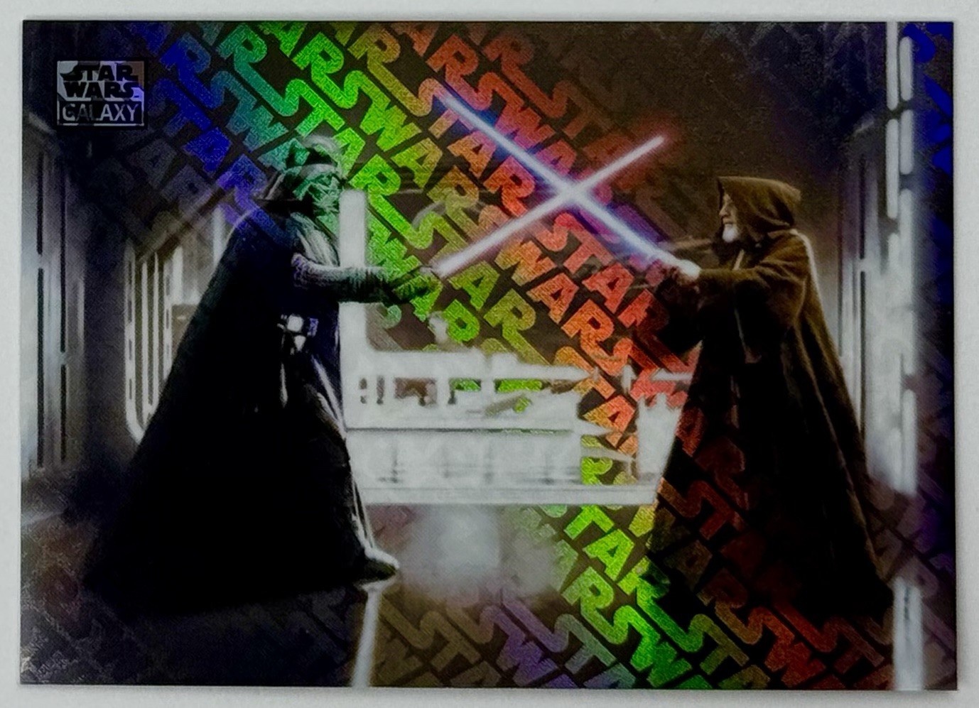 2026 Topps Star Wars Galaxy Death Star Duel #85 Logofractor /77 Vader Obi-Wan SP
