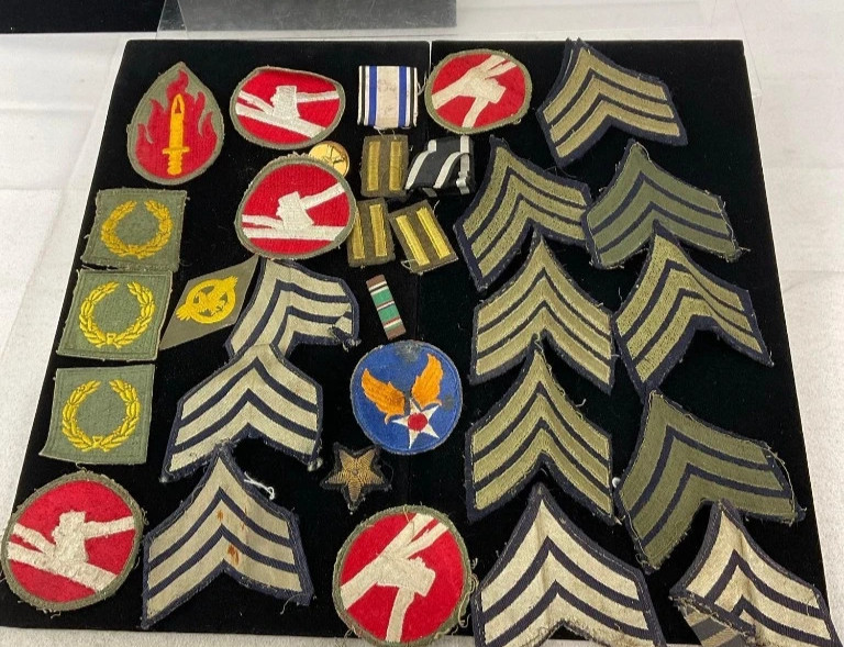 MIXED MILITARY PATCH LOT AIR FORCE ARMY WW2