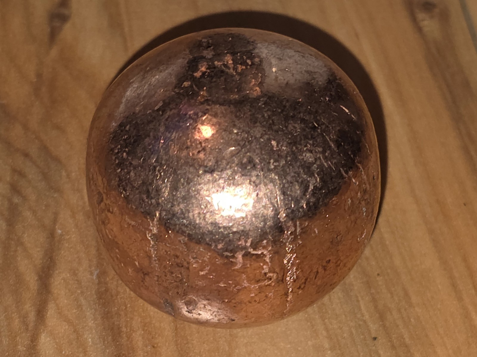 .999 Pure Copper Barrel Sphere, Pack Of 2, 1+lb, 2 .999 Pure Copper Barrel Sphere, Pack Of 2, 1+lb, 2