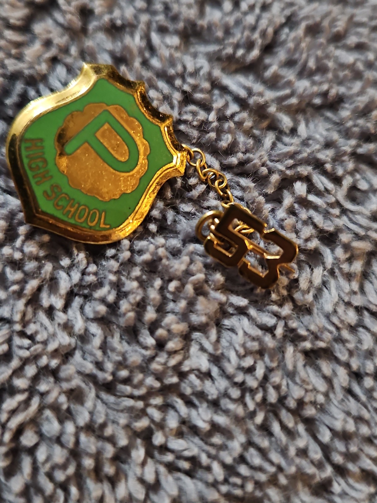 PARK HIGH SCHOOL (Cottage Grove, MN) Class of 1953  Double Pin Lapel W/ Chain