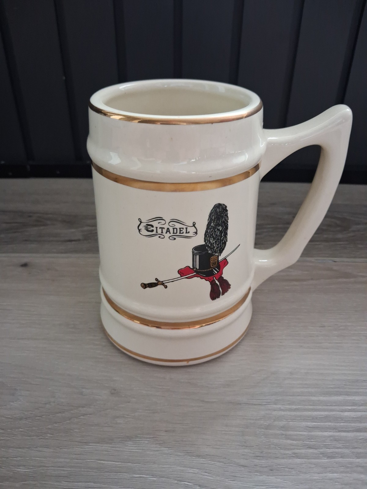 Vintage The Citadel Military College Beer Stein Mug Charleston SC Vintage The Citadel Military College Beer Stein Mug Charleston SC