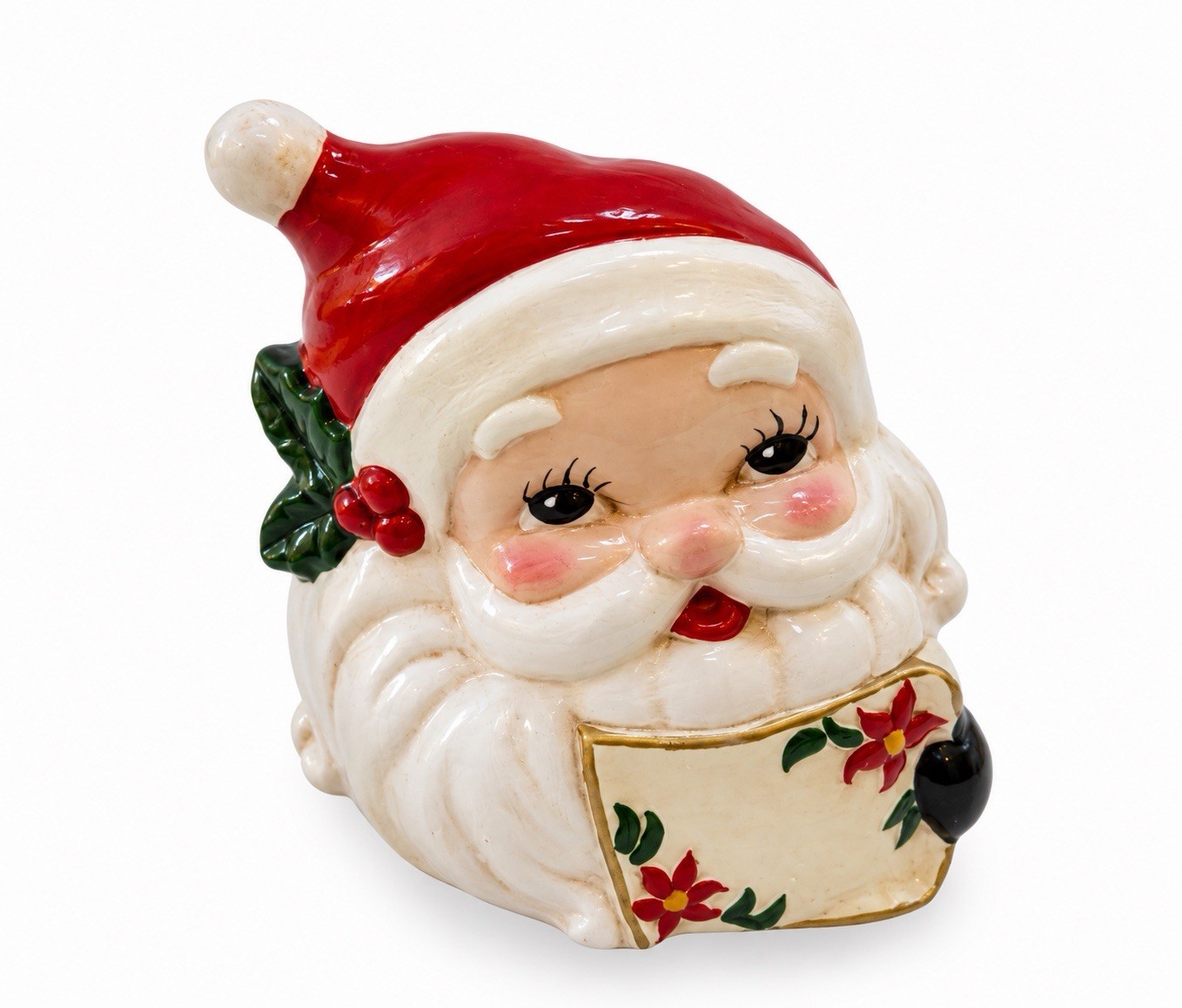 VTG Josef Original Santa Napkin Holder Ceramic Christmas Kitsch Japan MCM Decor VTG Josef Original Santa Napkin Holder Ceramic Christmas Kitsch Japan MCM Decor