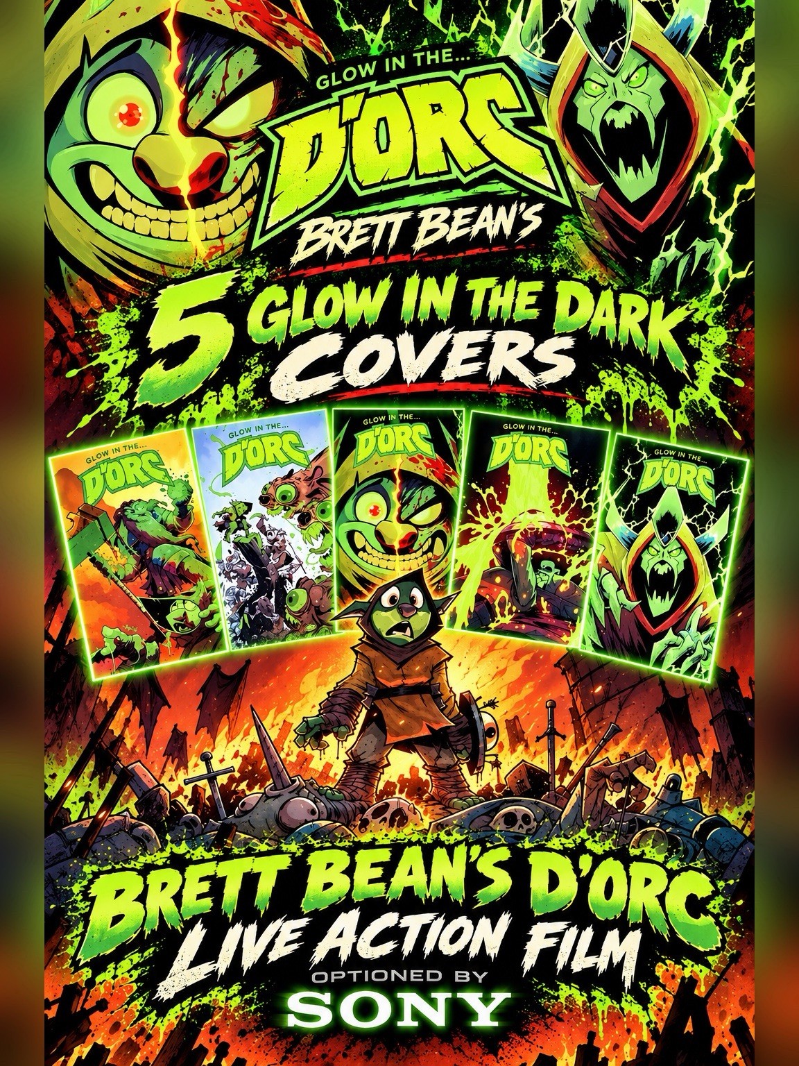 D'ORC #1-5 Glow In The Dark Dorc VARIANT BUNDLE PRESALE 11/25 (All 5 Comic Lot) D'ORC #1-5 Glow In The Dark Dorc VARIANT BUNDLE PRESALE 11/25 (All 5 Comic Lot)