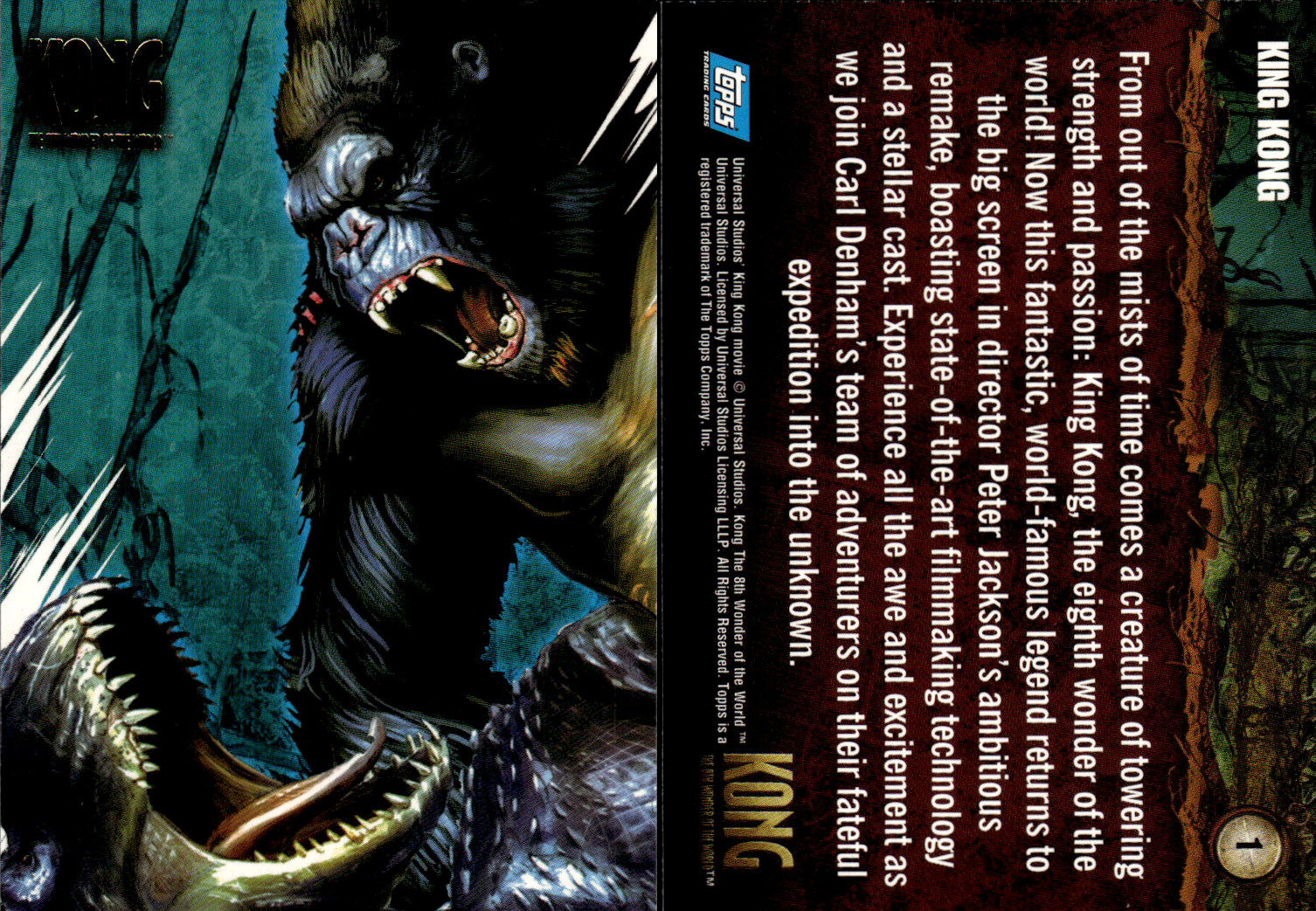 2005 Topps King Kong 8th Wonder of the World #1-80 ~ Choose Your Card