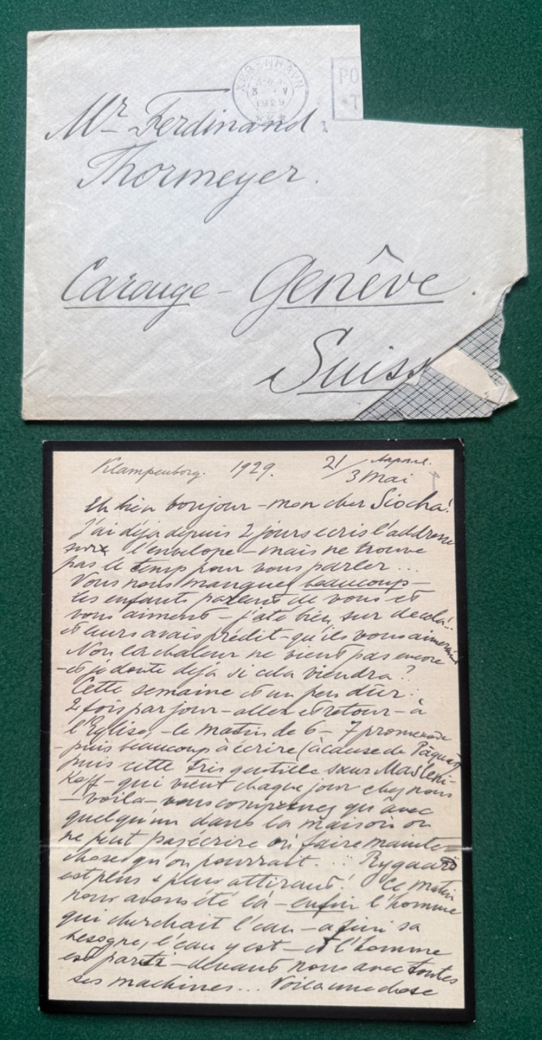 Grand Duchess Olga Romanov Gatchina Imperial Russian Antique Signed Letter