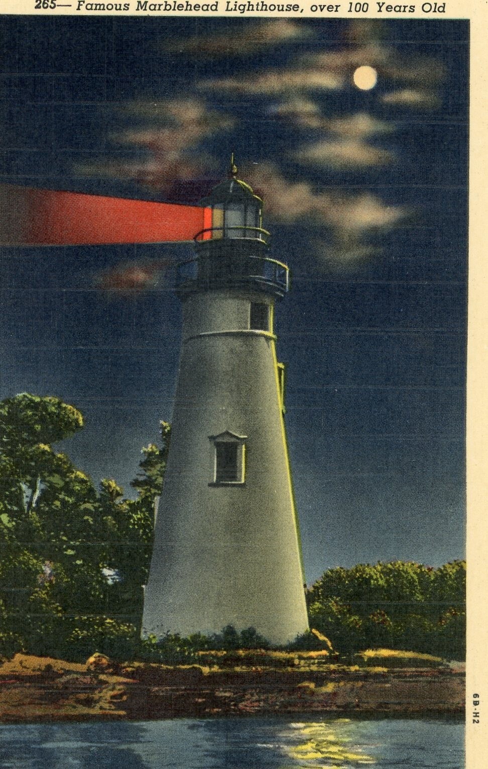 Lakeside, OH - Marblehead Lighthouse - Linen