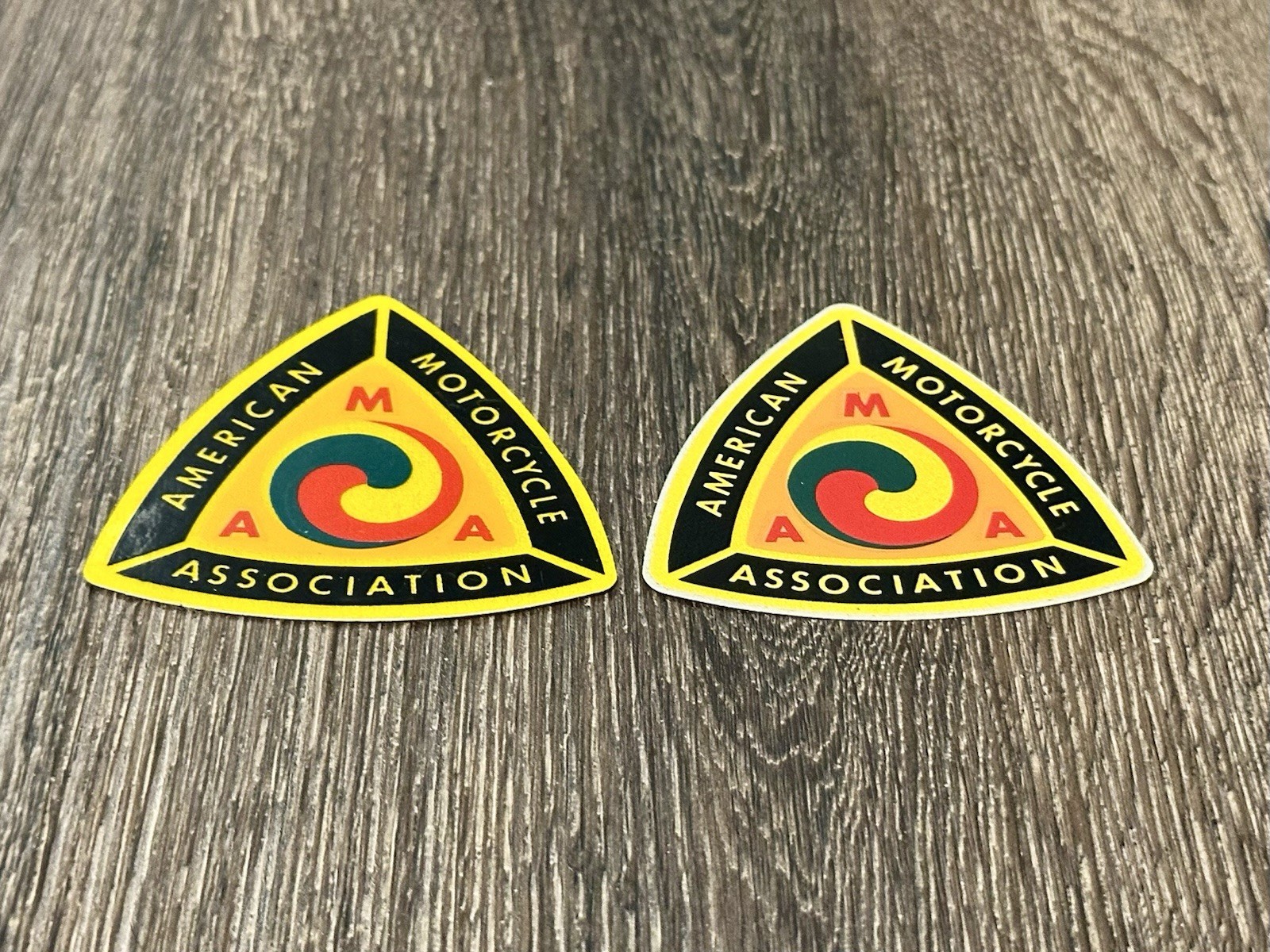 Vintage AMA Decals Pair American Motorcycle Association Sticker Lot 2⁠