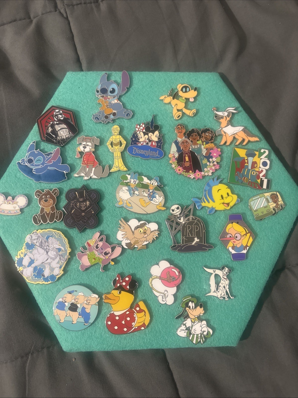 Disney Lot of 63 Authentic Disney Pins Pins Disneyland