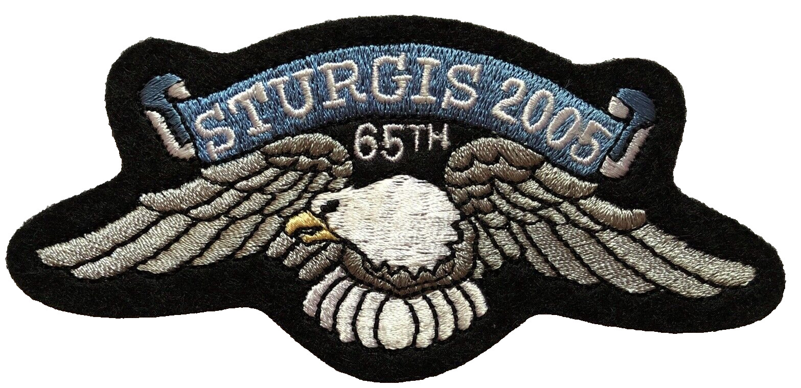 Official Sturgis Bike Rally 65th 2005 Rally Vest Jacket Patch New Official Sturgis Bike Rally 65th 2005 Rally Vest Jacket Patch New