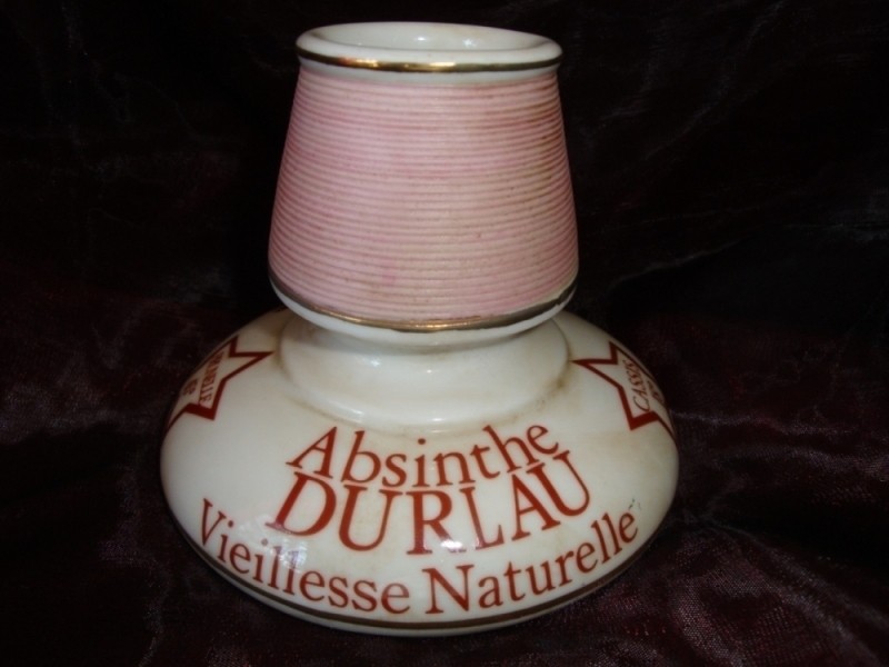Pyrogen Advertising Alcohol Absinthe Bar Matches Match Striker Holder Porcelain