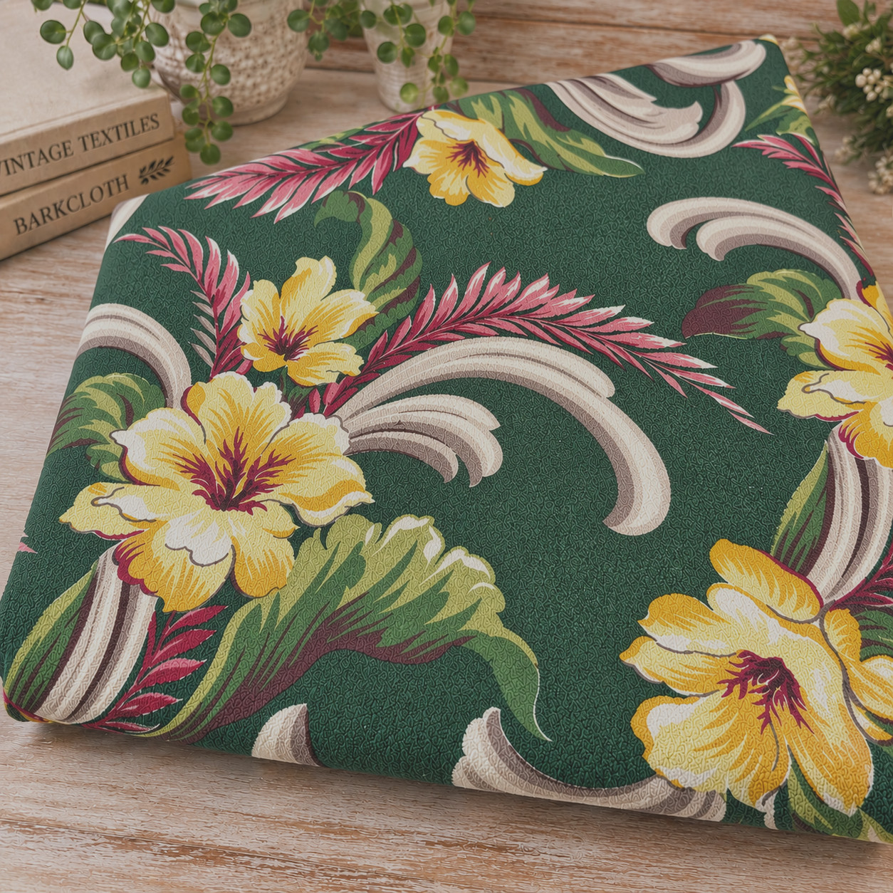 Vintage Super Nubby Barkcloth 30\ Vintage Super Nubby Barkcloth 30\