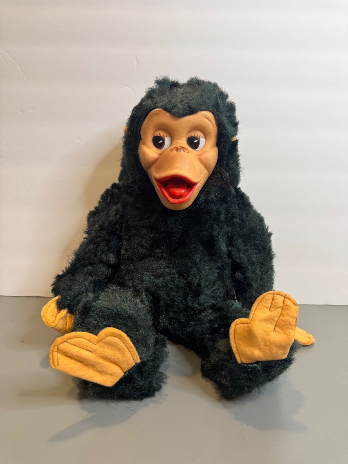 Vintage Gund Rubber Face Monkey Plush 1950s Mid Century Chimp Stuffed Toy Vintage Gund Rubber Face Monkey Plush 1950s Mid Century Chimp Stuffed Toy