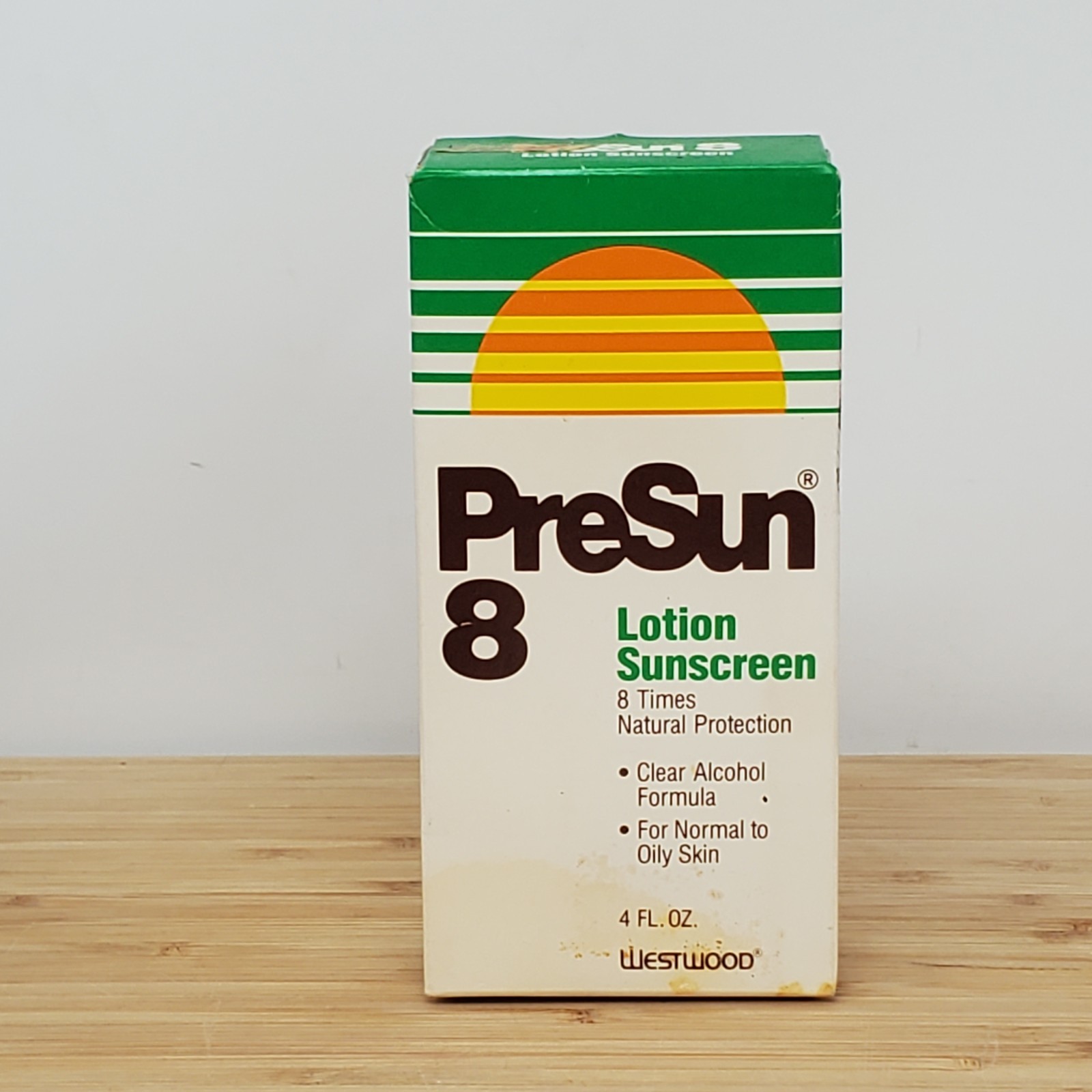 1986 PreSun 8 Vintage 80's Sunscreen Suntan Lotion NEW in Box Movie Prop RARE