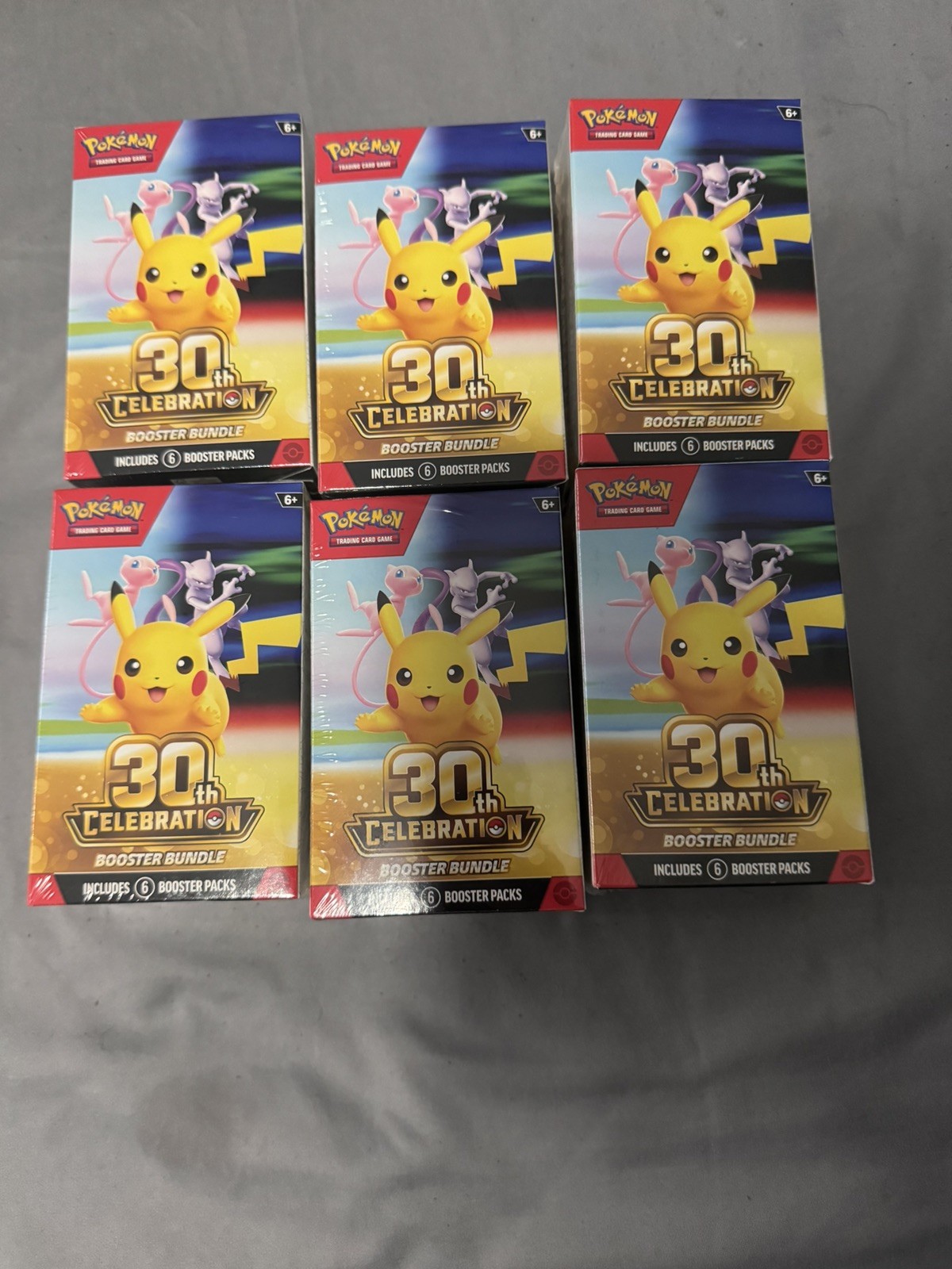 POKEMON 30TH BOOSTER BUNDLE LOT OF 6