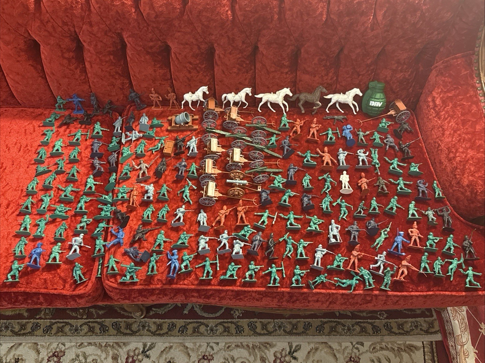 Huge Vintage Lot of MPC Figures Army Men Civil War Cowboys Indians Horses Etc… Huge Vintage Lot of MPC Figures Army Men Civil War Cowboys Indians Horses Etc…