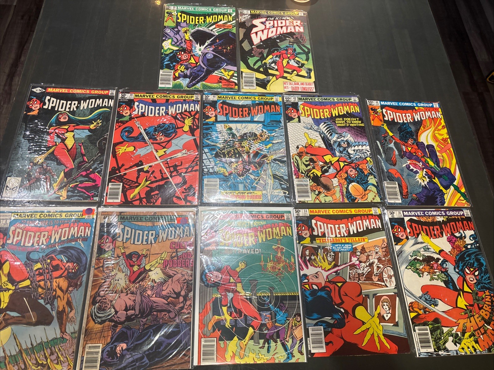 Spider woman 1st series run comic issues lot Of (12) #s Between 8-46 Newstands Spider woman 1st series run comic issues lot Of (12) #s Between 8-46 Newstands