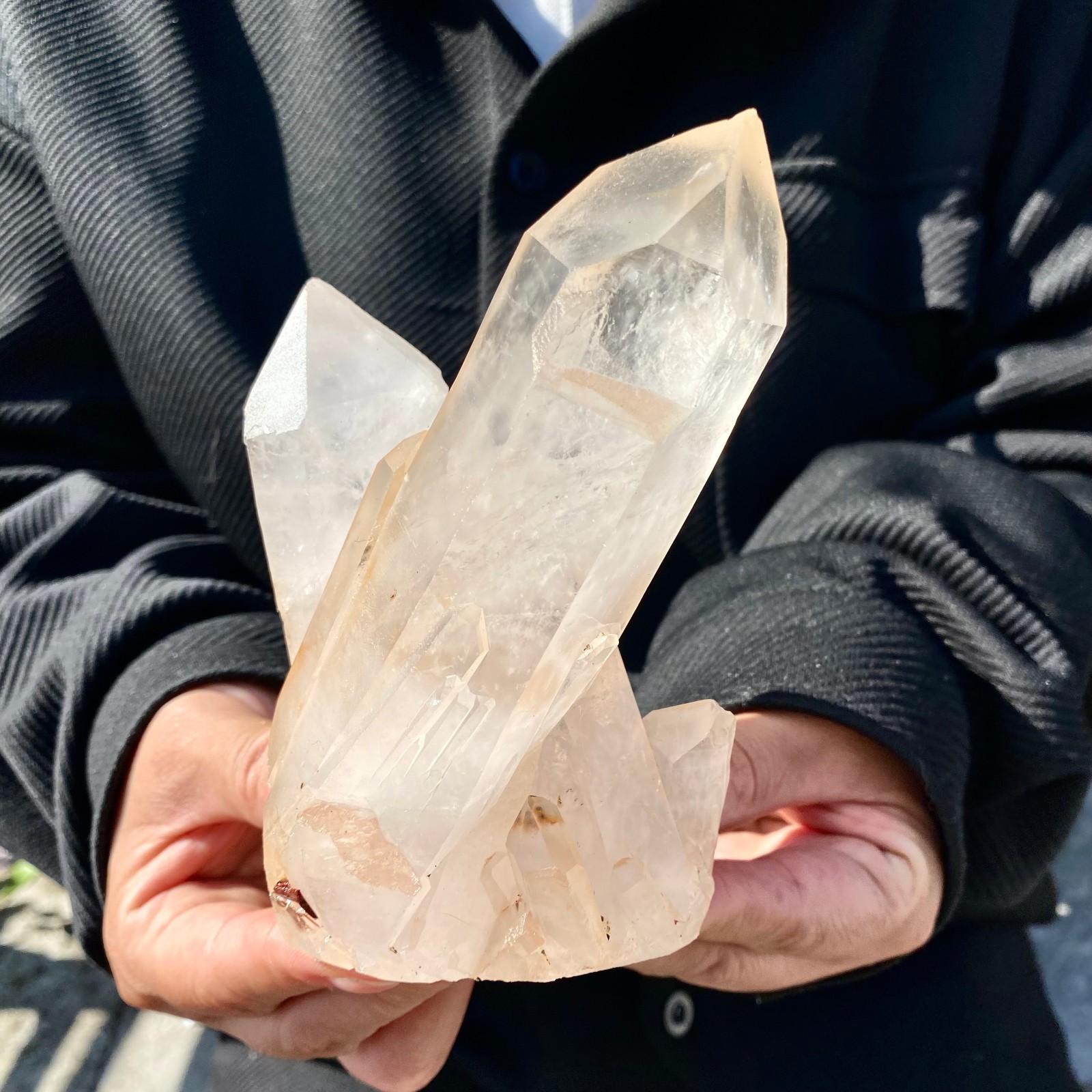 1.55LB A+++ Large Himalayan top quartz clusters/mineral samples - 1.55LB A+++ Large Himalayan top quartz clusters/mineral samples -