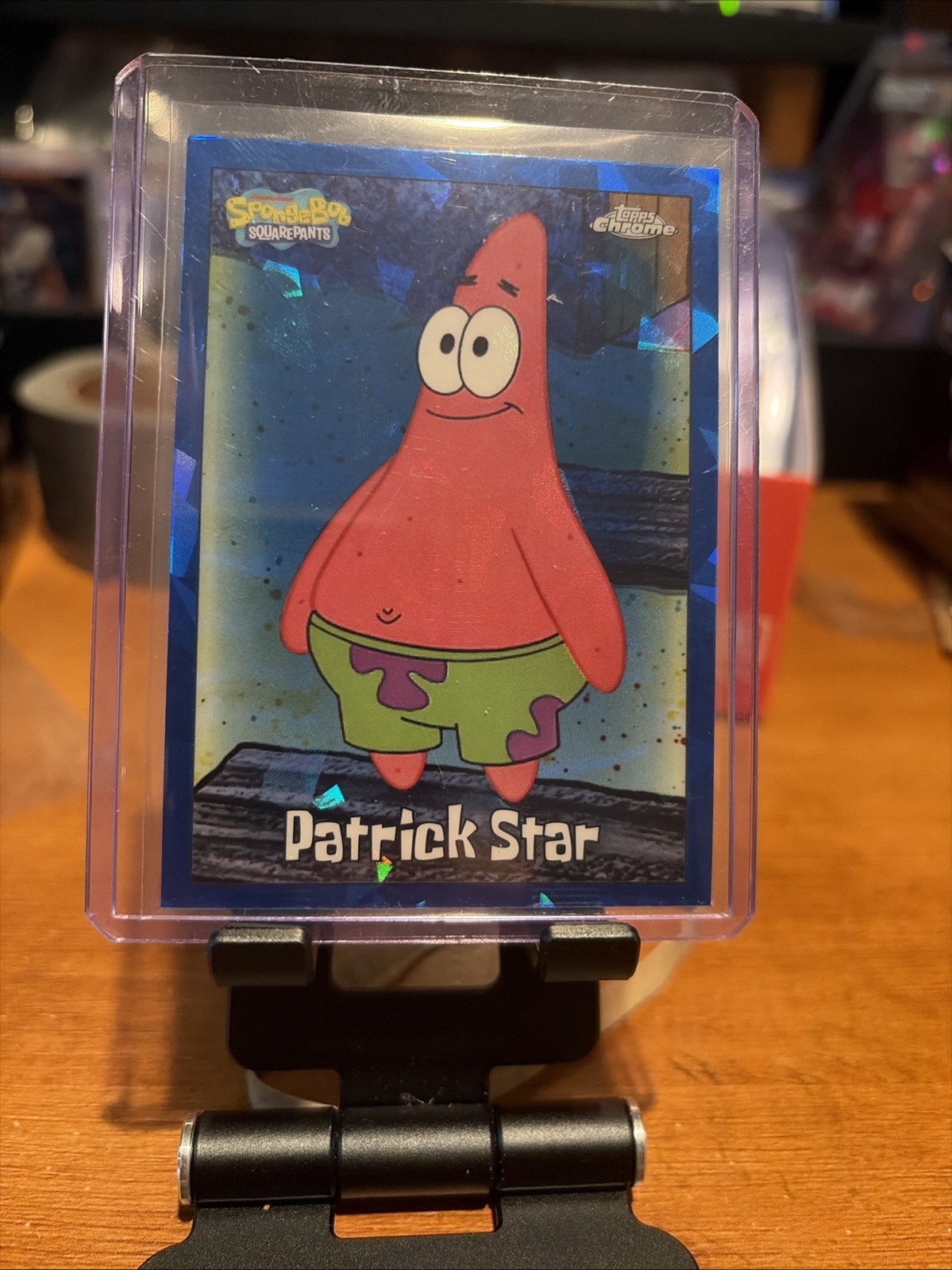 Patrick Star 2025 Topps Chrome SpongeBob SquarePants 25th Anniversary Sapphire
