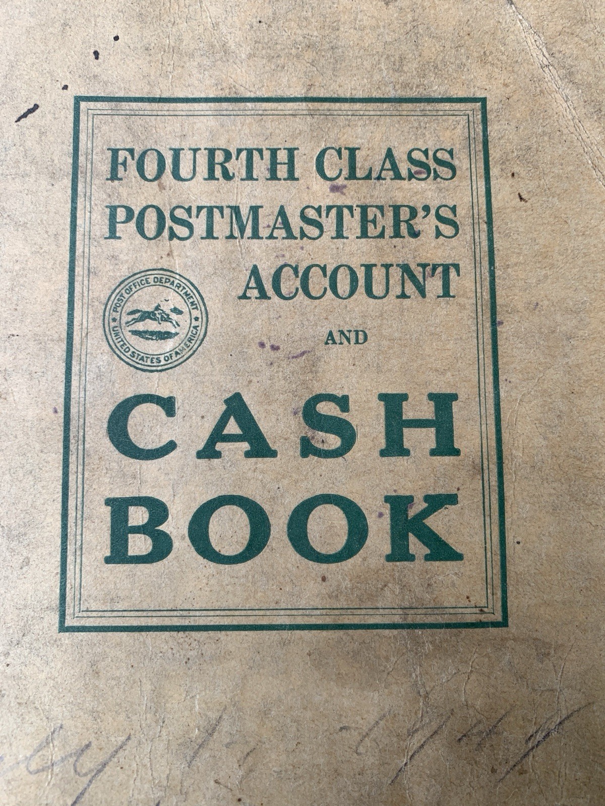Vintage USPS Fourth Class Postmaster's Account Book July 44 June 45 Alverton PA Vintage USPS Fourth Class Postmaster's Account Book July 44 June 45 Alverton PA