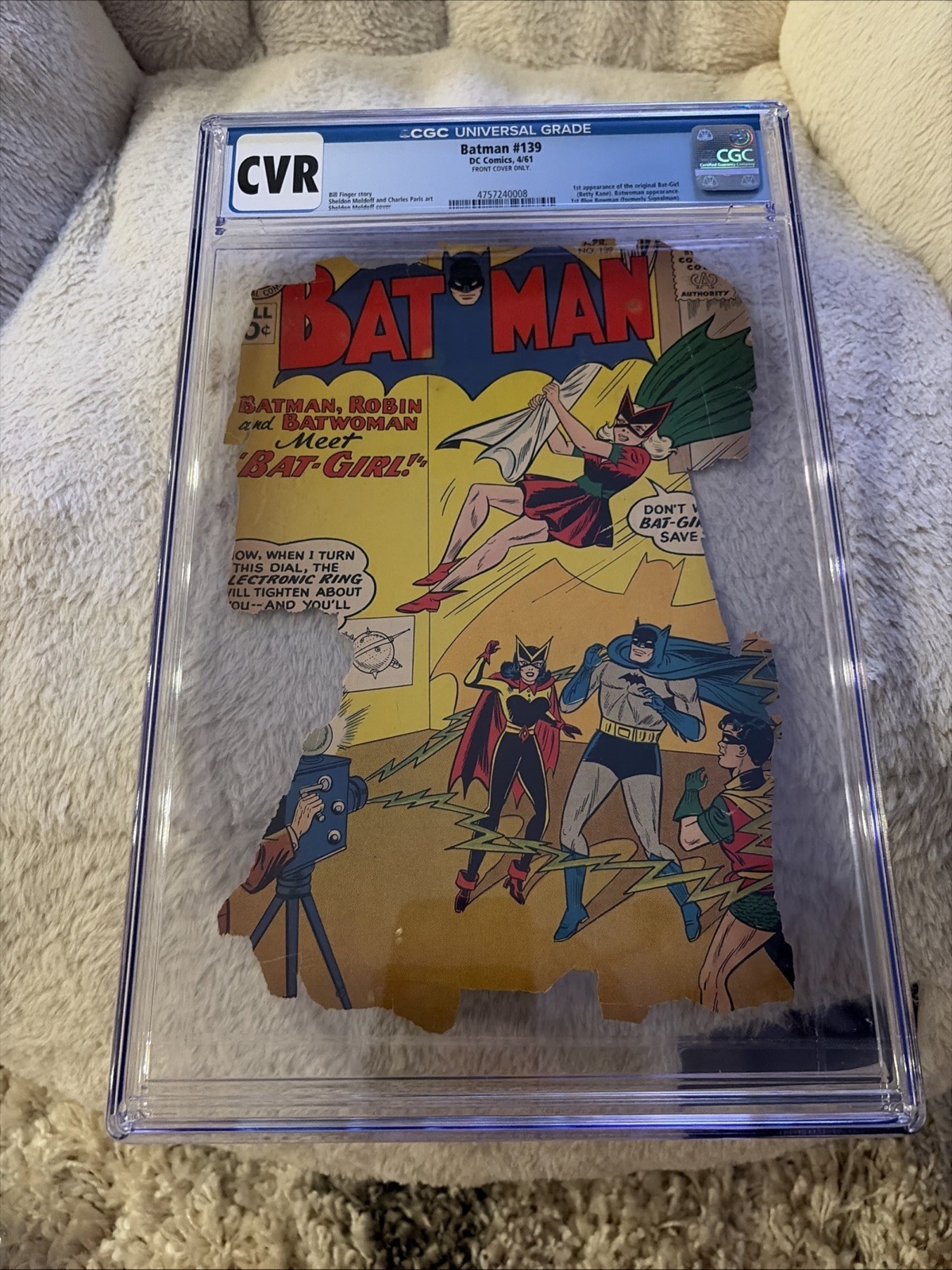 Batman #139 Comic 1961 1st Original Bat-Girl Raw Detached cover CGC Batman #139 Comic 1961 1st Original Bat-Girl Raw Detached cover CGC