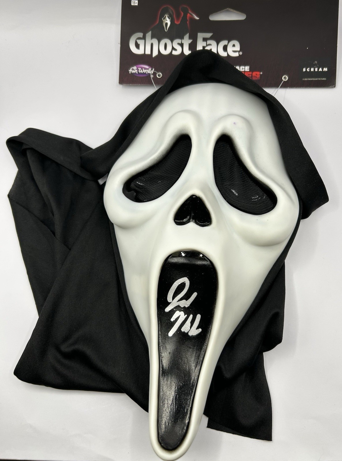 JOEL MCHALE AUTOGRAPHED SIGNED GHOST FACE SCREAM MASK MARK EVANS - BECKETT COA