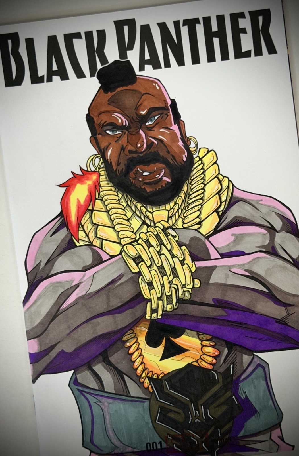 Black Panther Mr. T'Challa - Blank Sketch Variant Cover w/Original Art + COA Black Panther Mr. T'Challa - Blank Sketch Variant Cover w/Original Art + COA