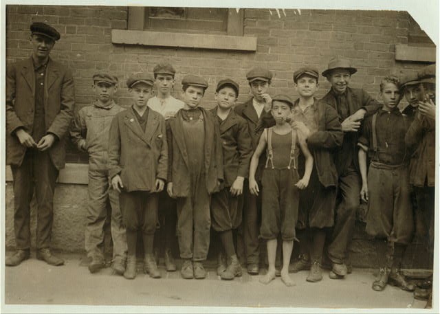 Photo:North Adams Massachusetts Arthur Chalifoux Eclipse Mills boys 1911