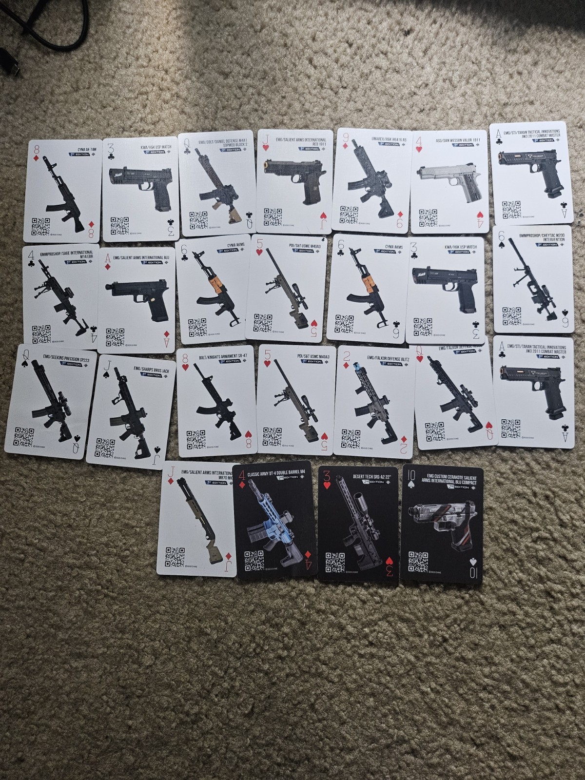 Evike Weapons Cache Cards X25