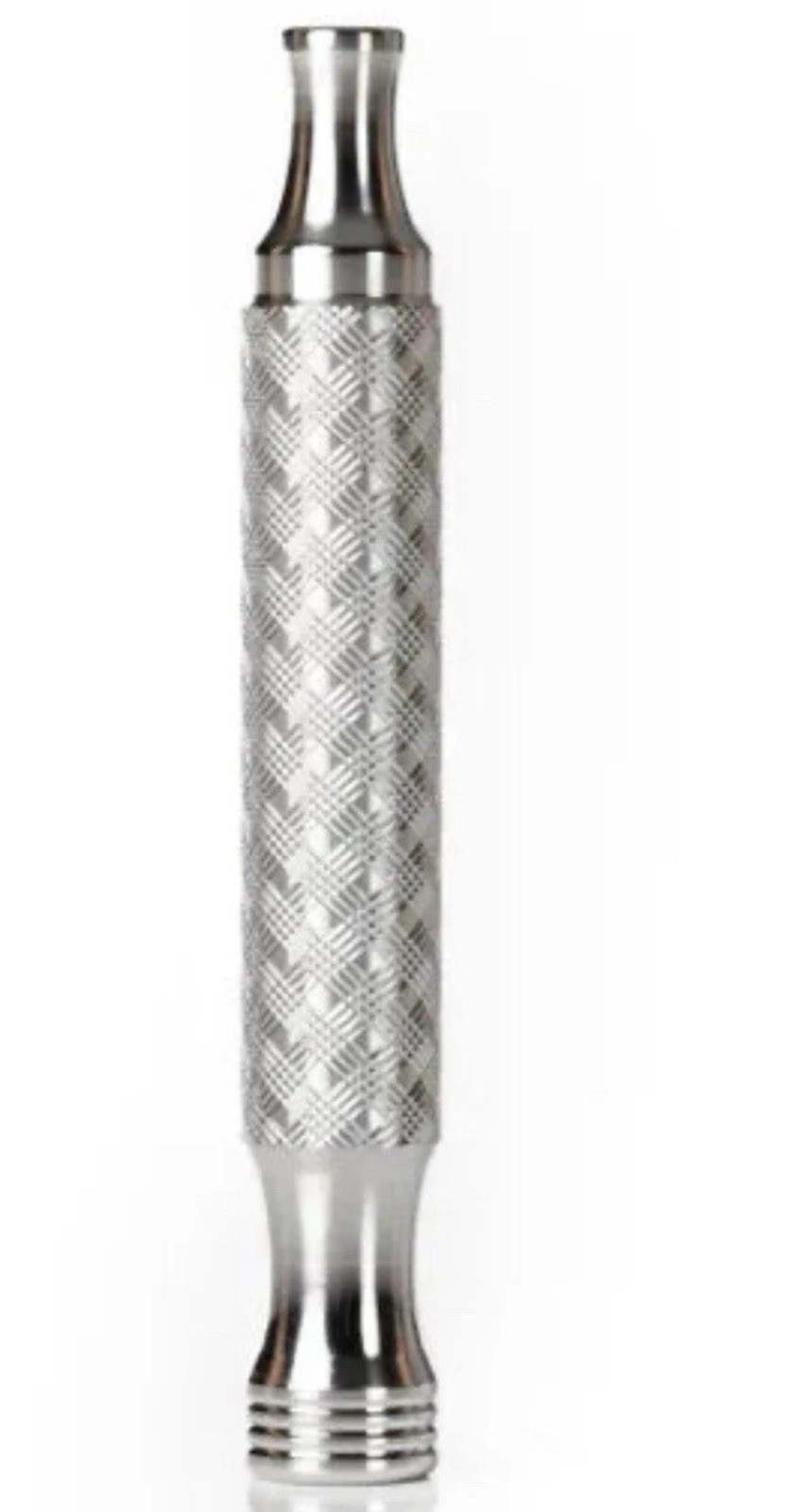 For Timeless Safety Razor CNC 316L Stainless Steel Handle Only Plaid Design USA For Timeless Safety Razor CNC 316L Stainless Steel Handle Only Plaid Design USA