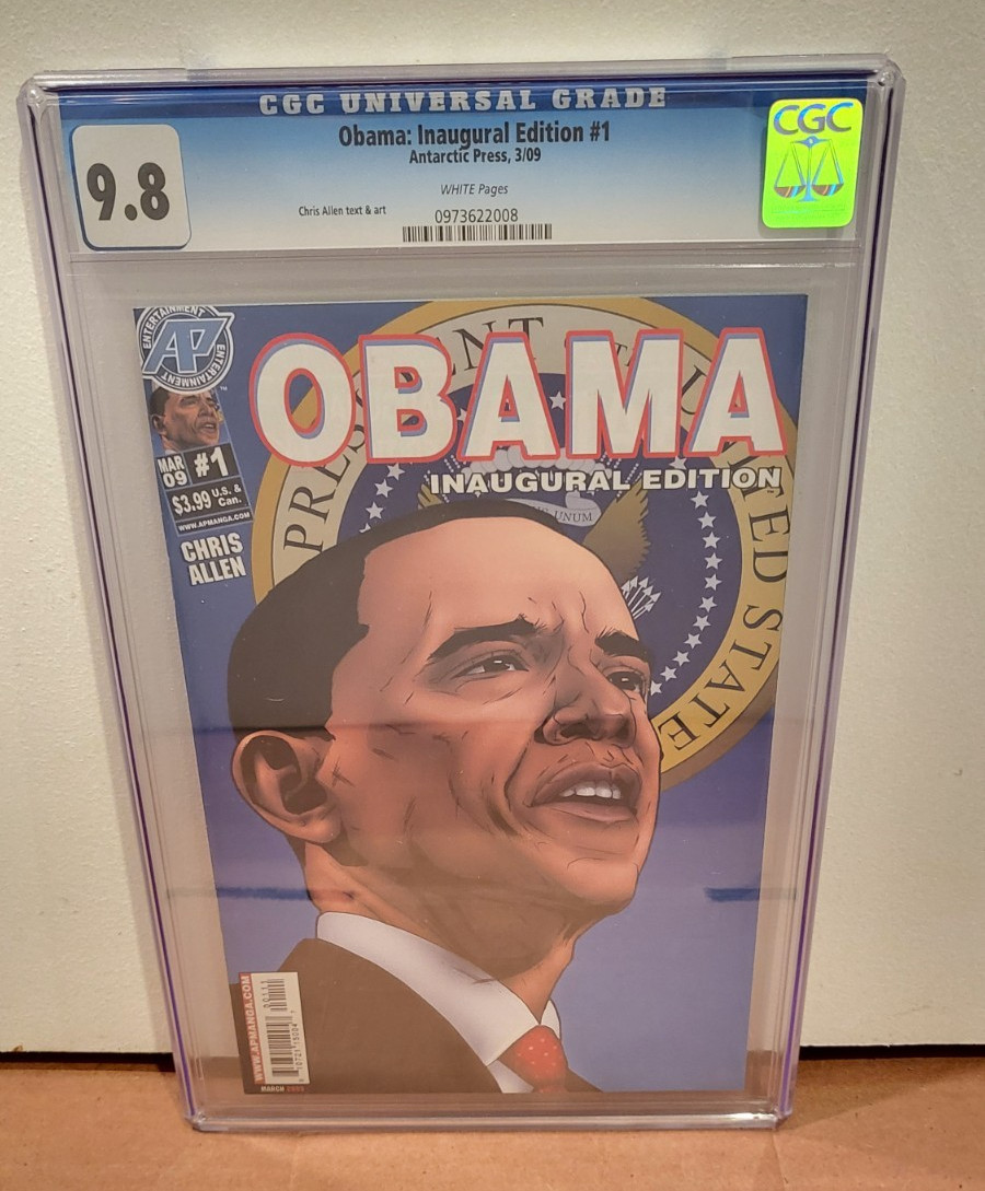Obama The Comic Book Inaugural Edition CGC 9.8 (2009) Antarctic Press