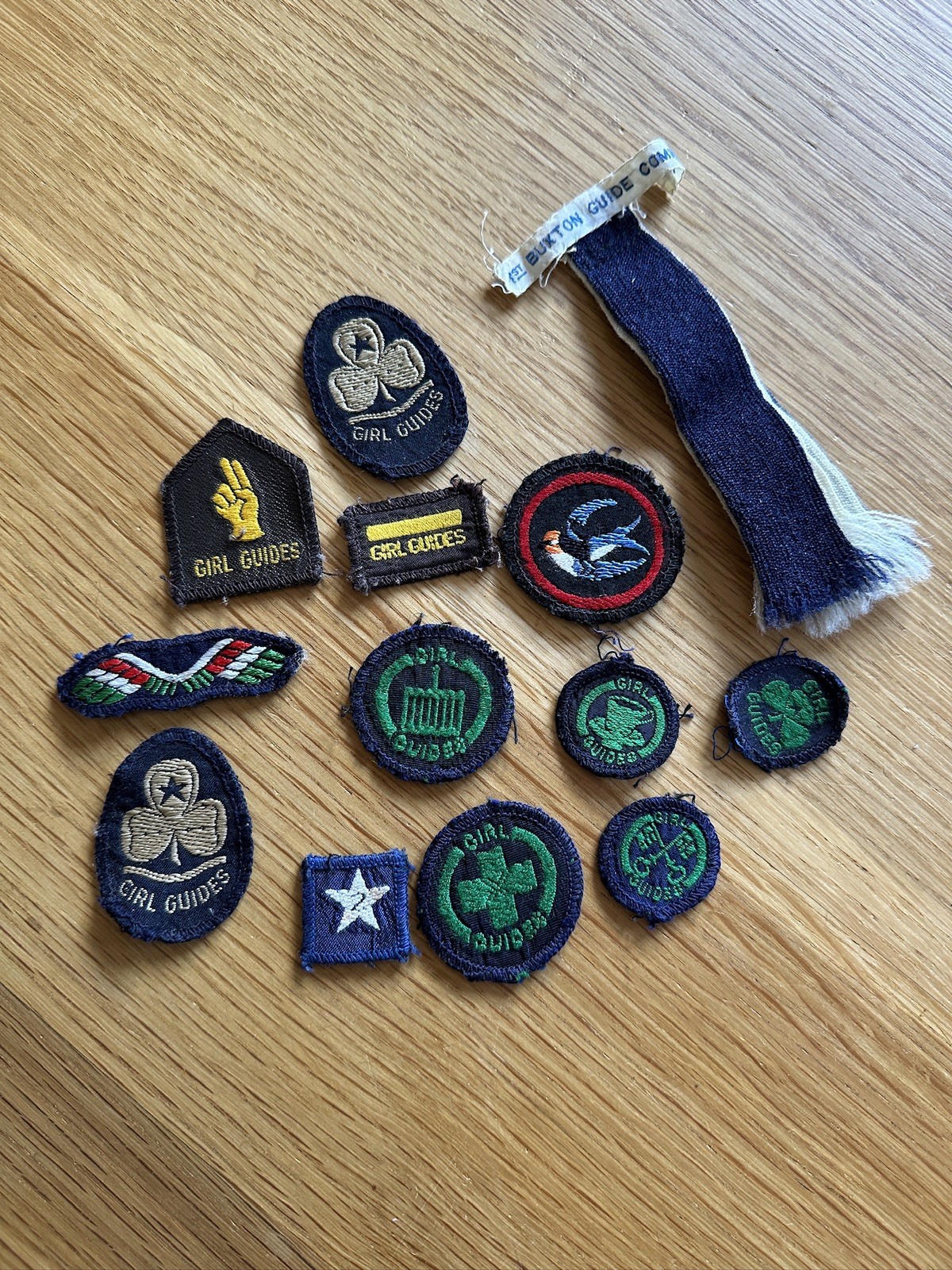 Vintage Girl Guides Cloth Badges Job Lot Patches Badges