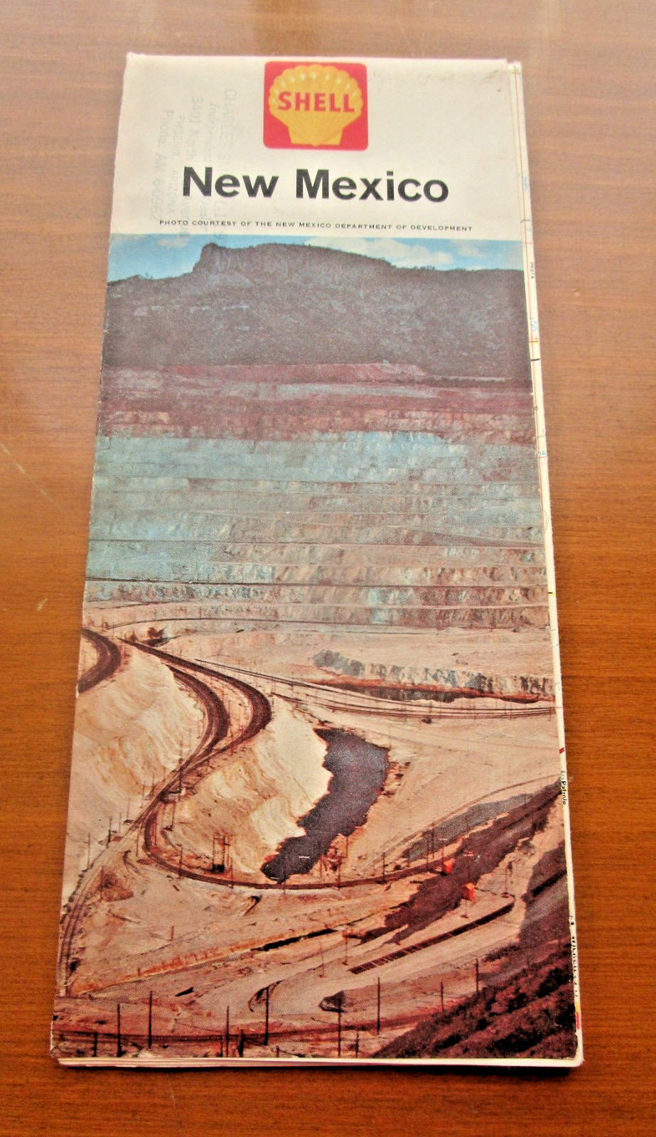 1962 SHELL MAP OF NEW MEXICO 1962 SHELL MAP OF NEW MEXICO