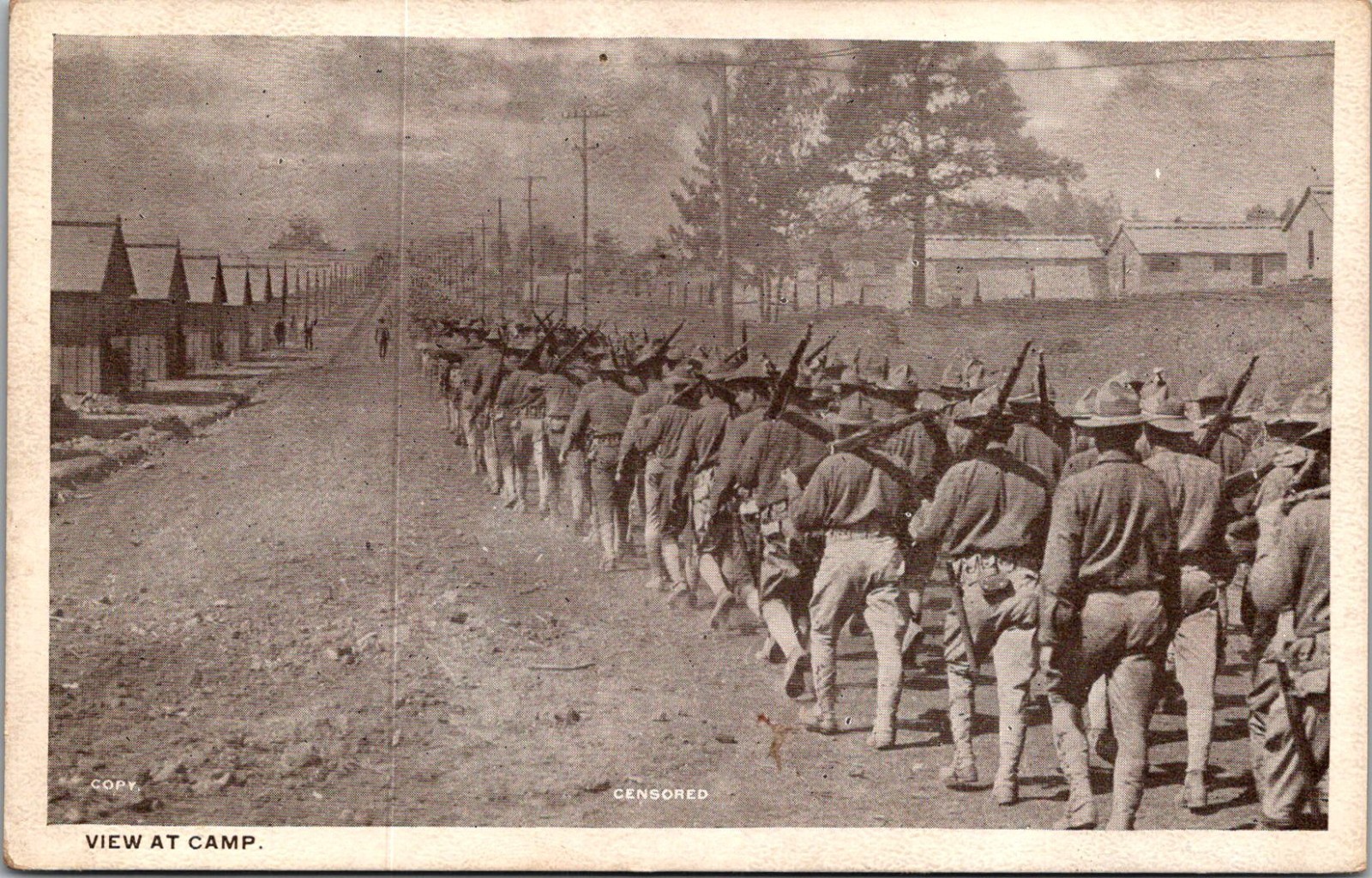 WWI Camp Dix New Jersey Postcard Set 8 Rare Censored Variant Military Training WWI Camp Dix New Jersey Postcard Set 8 Rare Censored Variant Military Training