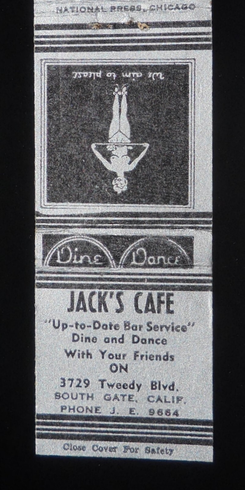 1930s Jack\'s Cafe a QUlET Game of Craps Tweedy Sexy T0PLESS Chick South Gate CA