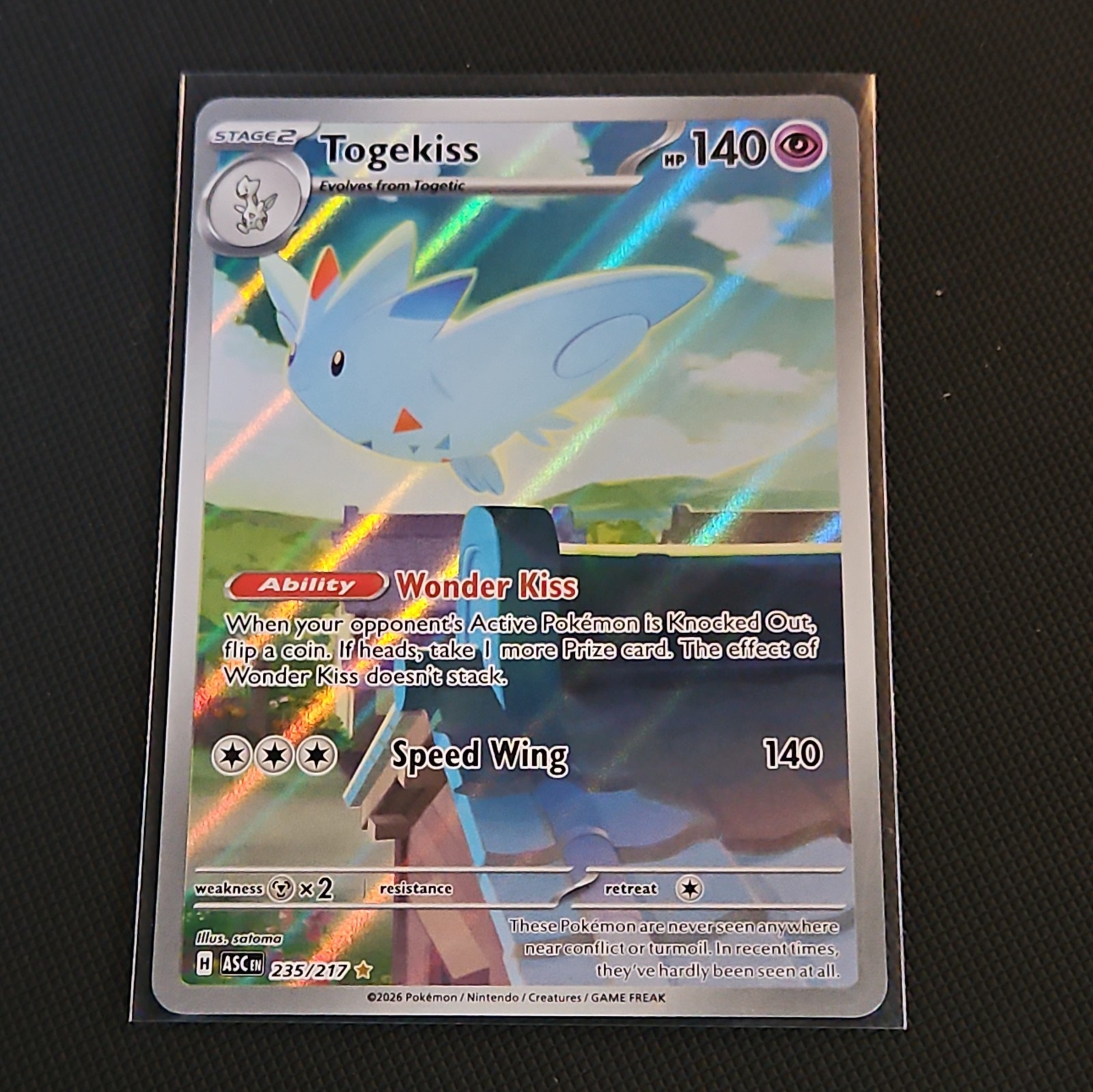 🔥🔥Togekiss 235/227 Illustration Rare Holo - Pokemon Ascended Heroes NM TCG🔥🔥 🔥🔥Togekiss 235/227 Illustration Rare Holo - Pokemon Ascended Heroes NM TCG🔥🔥